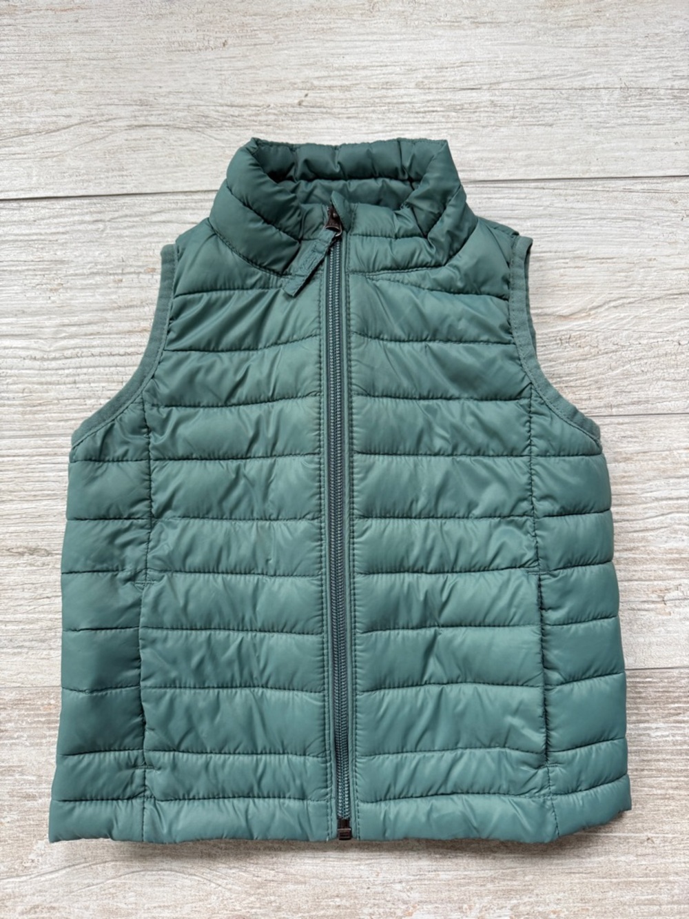 2T Sea foam Green/ Green Quilted Puffer Vest